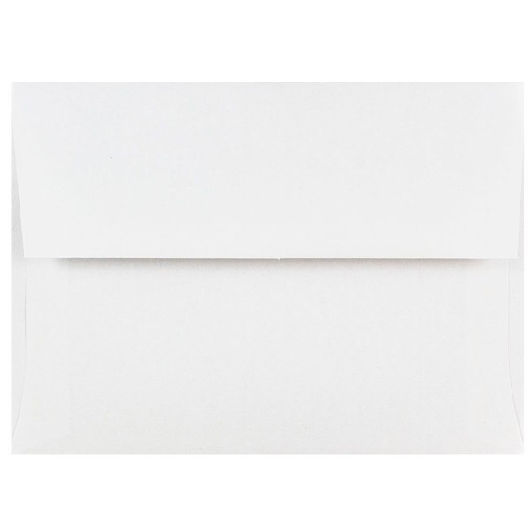 JAM PAPER A6 Invitation Envelopes - 4 3/4 x 6 1/2 - White - 50/Pack