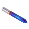 90 Degrees Chamfer End Mill 2 Flute Blue Coating Tungsten