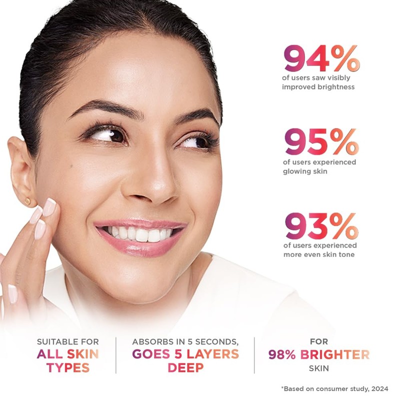 Glow & Lovely Re-New Bright Advanced Multi Vitamin Serum Cream,