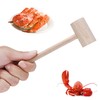 12 Pack Wooden Crab Mallets Natural Hardwood Crab Hammers Lobster