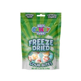 BEST PARTY EVER! Freeze Dried Candy Sour Bites, Crunchy Candy with Intense Taste, 4.32 oz, Pack of 2
