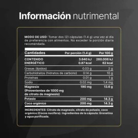 Citrato De Magnesiopotasio 240 Caps. Magpot Citrate B Life Sabor Sin sabor                                                                            