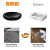 WORHE Soap Dish True Natural Marble Holder for Bathroom Tub