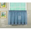 Today's Curtain Emelia Original Voile Tier Pair 24", Wedge Blue,