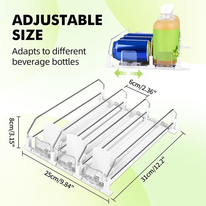 Fridge Organiser, Drinks, Automatic Fridge Container Organiser