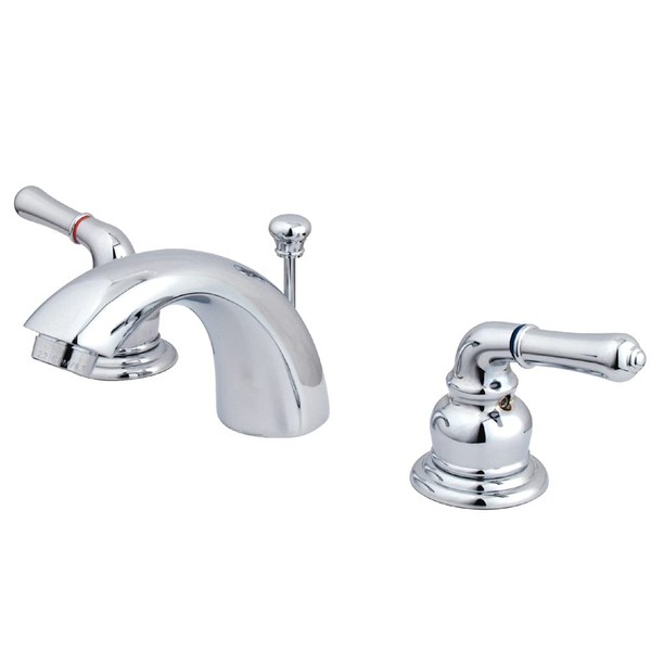 Kingston Brass GKB951 Magellan Mini-Widespread Lavatory Faucet with Retail Pop-Up, 4-1/2", Polished Chrome