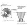 Hanlomele Pour Over Coffee Dripper, Paperless Reusable Coffee Filter, Pour