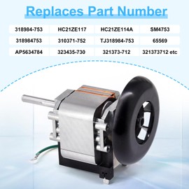 318984-753 HC21ZE117 Draft Inducer Motor Kit for Carrier Furnace, HC21ZE114A 318984753 SM4753 Furnace Draft Inducer Motor for Carrier, Bryant, Payne and Jakel Models