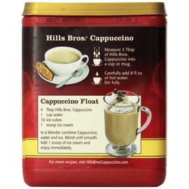Hills Bros. Cappuccino Hazelnut 14 Ounce Instant Drink Mix (Pack of 3)