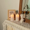 5plots 3" x 6" Pure White Flickering Flameless Candles with
