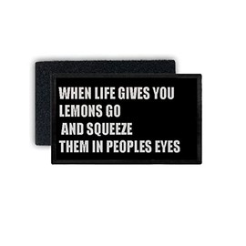 Copytec Patch when Life Gives You Lemons squeeze it in peoples Eyes Fun 7.5 x 4.5 cm #34437