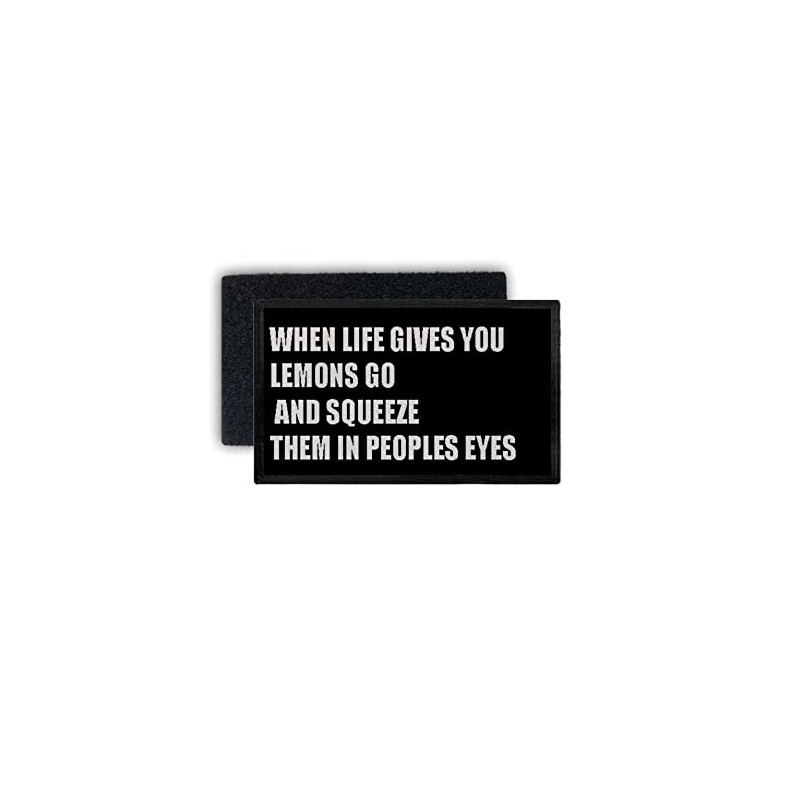Copytec Patch when Life Gives You Lemons squeeze it in