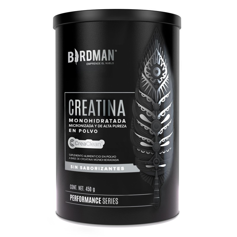 BIRDMAN Creatina monohidratada en polvo de alta pureza, 90 porciones,