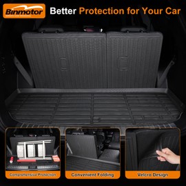 Binmotor-All Weather Car Floor Mats and Cargo Liner Set for 2024 2025 Subaru Crosstrek/Subaru Impreza,TPE Rubber Liners for Crosstrek Accessories Mats Trunk Mat(Trunk Mat+Backrest Mats+Floor Mats)