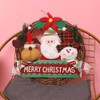 Christmas Wreath for Front Door Reindeer Snowman Santa Rattan Wreath