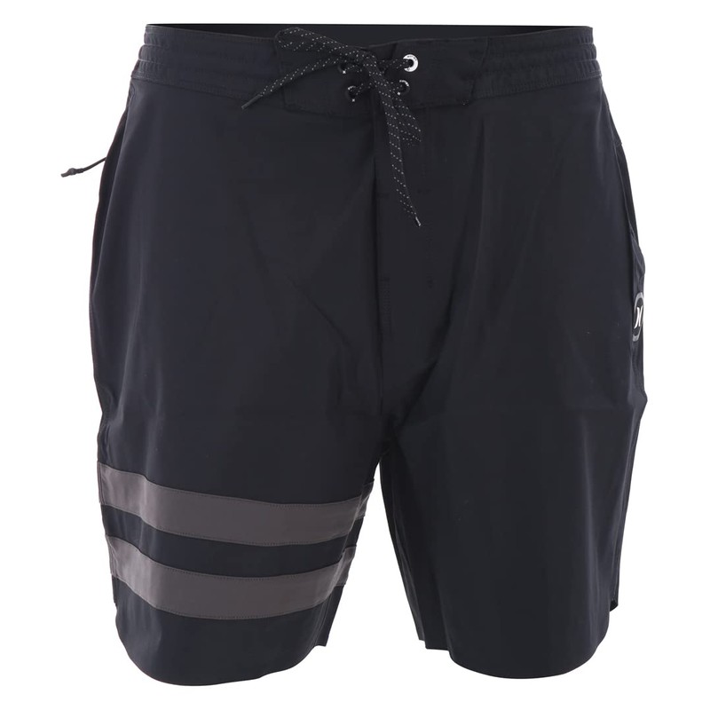 Hurley Mens PhnTM Blck Prty Rngd 18 Boardshorts Black 30cm