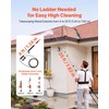 VEVOR 25 FT Pressure Washer Telescoping Wand, with Power Washer
