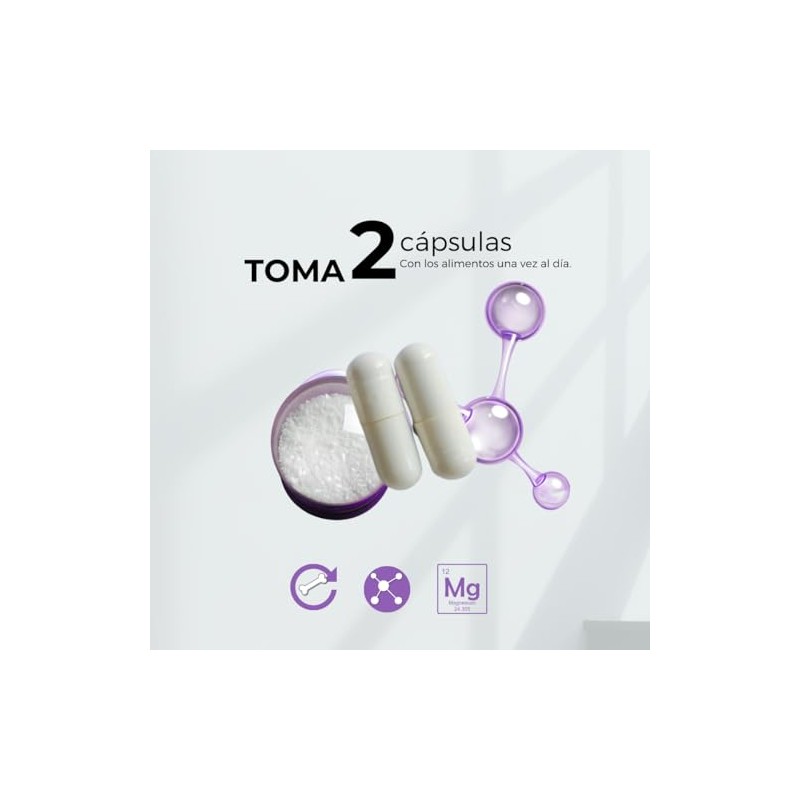 BIOSUPLE Citrato de Magnesio 90 Cápsulas Con Vitamina C y