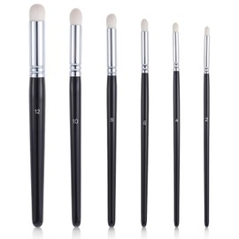 Yeanifeana Professional 6-Size Dry Brush Set for Wargames Models & Miniature Painting, Ergonomic Small Detail Brushes for Hobbyists, Artists