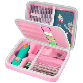 casmilee Case Compatible with 3Doodler Start+ Essentials 3D Pen Set for Kids, Art Activity Set Storage for Educational STEM Toy, Hold Plastic Filaments Strands- Pink