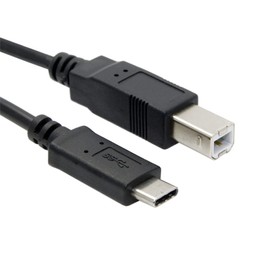 JSER Xiwai USB-C USB 3.1 Type C Male Connector to USB 2.0 B Type Male Data Cable for Cell Phone Laptop