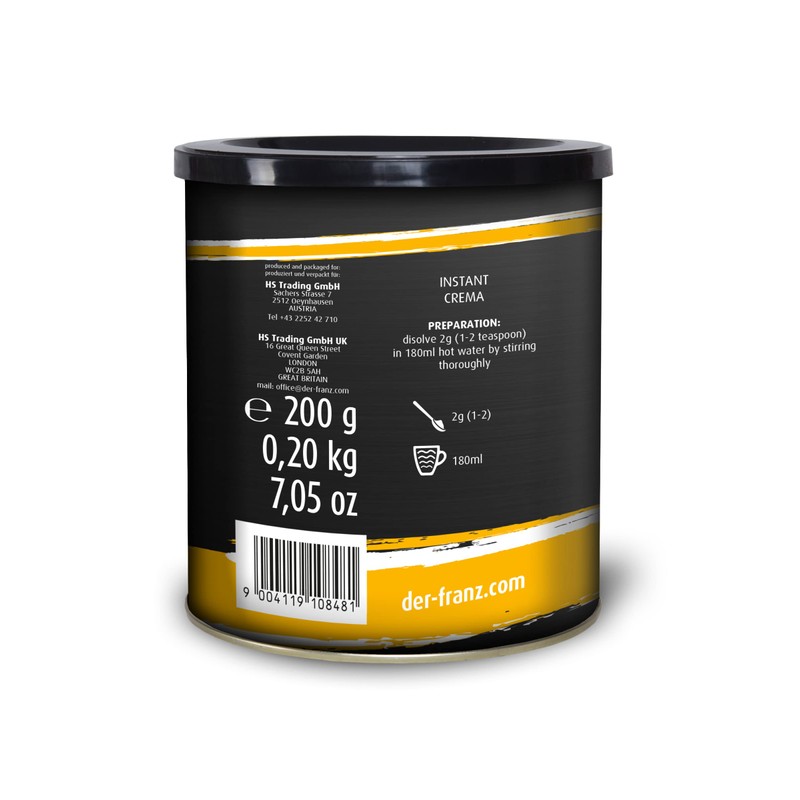 Der-Franz Crema Instant-Coffee, 200 g
