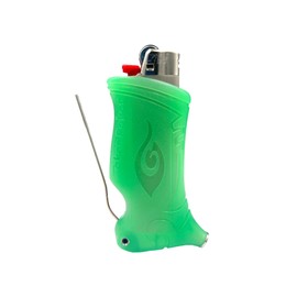 Toker Poker - Bic Lighter Sleeve Glow in The Dark - All Inclusive Tool for Camping and Other (Glow Green)