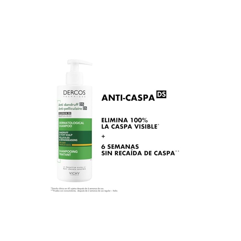 Vichy Dercos Shampoo Anticaspa para Cabello Seco 390ml