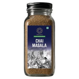 Pipar Spices Chai Masala, 2 oz (57g) Glass Bottle | Chai Tea Spice Blend, Hand-Stone grounded Spices