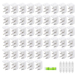 WYAN 50 Pcs Non-Trace Perforated Picture Hook for Hard Wall,Invisible Nail Wall Hooks,Picture Hanging Kit for Picture Frame Fixing,for Hard Wall Picture Frame Easel