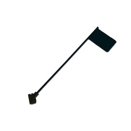 Deskflag Black Plastic 11 Inch 2x3 Desk Flag with Flag Up/Down Flip Clip Notification Status Alert for Office (1 Pack)