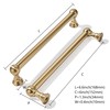 khtumeware 2 Pack 6 Inch Hole Center Champagne Bronze Cabinet