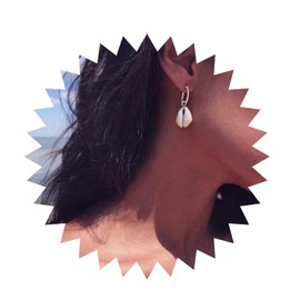 Inilbran Boho Sea Shell Earrings Silver Cowrie Seashell Drop Earrings Vintage Cowrie Sea Shell Dangle Earrings Beach Cowrie Shell Earrings Jewelry for Women and Girls