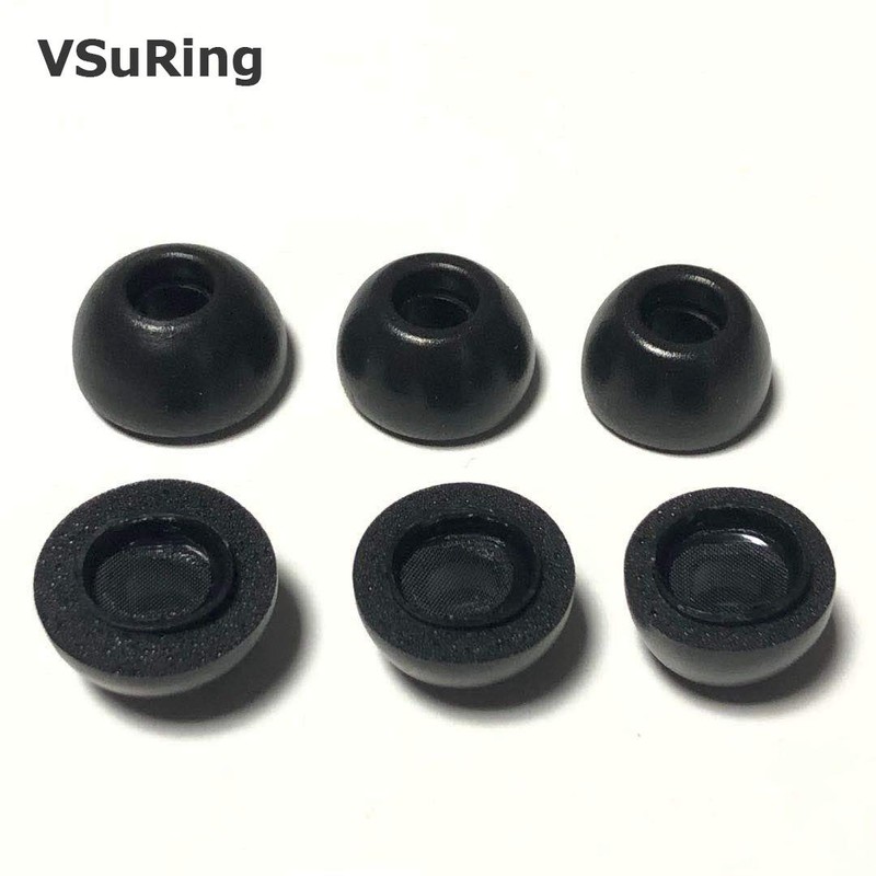 VSuRing Airpods Pro 2/1 Earbud Tips, Memory Foam, Urethane, 3