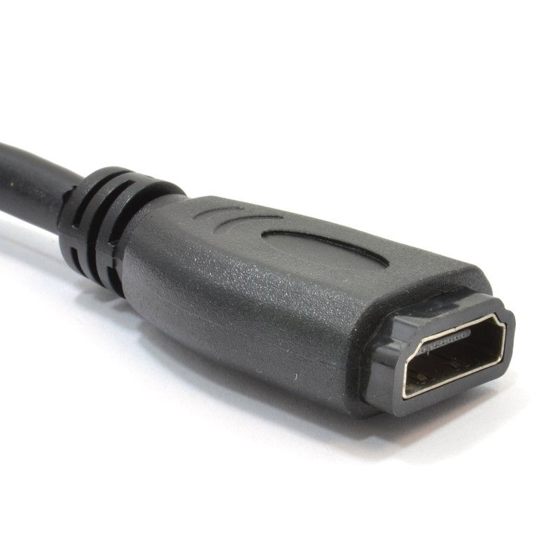 kenable HDMI 1.4 Panel Mount Socket Stub for Faceplates &