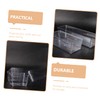 Levemolo 4pcs Plastic Drawer Organizer Set Storage Boxes for Desk