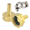 Hooshing 1/4" Barb x 3/4" GHT Female Garden Hose Adapter