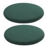 Yaspetala Dark Green 15 Inch 2 Pack Round Memory Foam