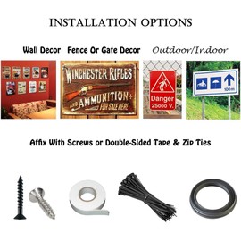 Eletina Warning Property Protected by Nosey Neighbor 12""x8"" Metal Tin Sign Yard Sign