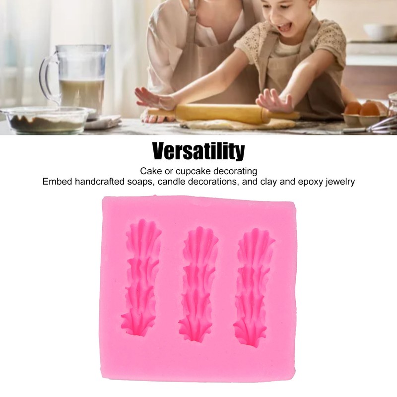 10PCS Silicone Baking Mold Multipurpose High Temperature Resistant DIY Biscuit