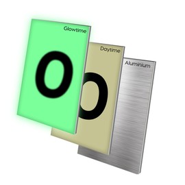 House Numbers for Outside Light Up Solar - Solar House Numbers for Outside on Mailbox or Sign - Glow In The Dark Lighted Number 0 - Illuminated for Easy Address Discovery