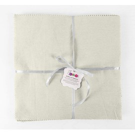 Soimoi Solid White Precut 10-inch Cotton Fabric Quilting Squares Charm Pack DIY Patchwork Sewing Craft