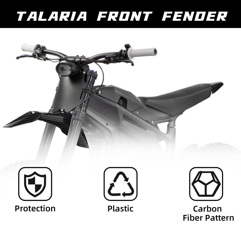 CHANGCHENG Motorcycle Front Fender Talaria Mud Guard Protector Carbon Fiber