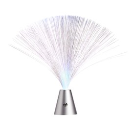 Tinc Funky Fibre Optic Lamp - Bedroom Mood Lighting, Plastic,Silver