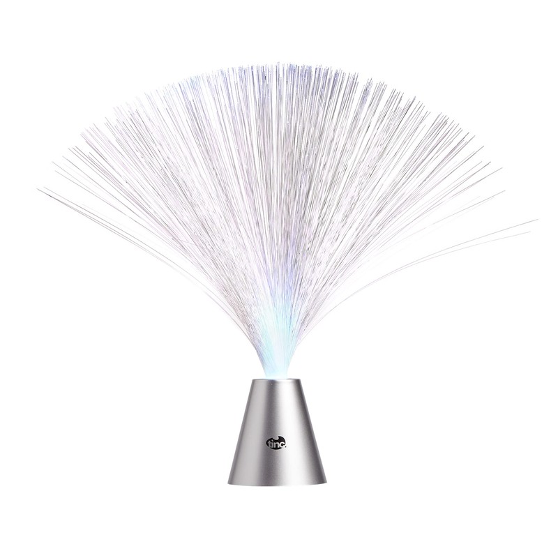 Tinc Funky Fibre Optic Lamp - Bedroom Mood Lighting, Plastic,Silver