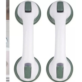 Unbranded 2 (Two) Grip Tub Shower Bar  Bath Safety Handle Suction Cup Hand Grab. Lot#