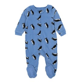Leveret Boys Girls Kids Footed Fleece Pajama Penguin 2 Year