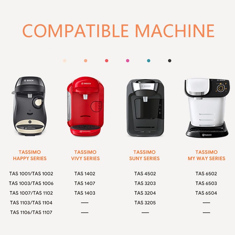 Tas simo Reusable Pods with Paper Filters,Reusable Coffee Capsules Compatible