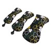 3PCS Golf Head Cover for Fairway Woods Driver Hybrids PU