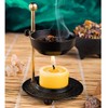 NKlaus Smoke Burner Modern Style Made of Brass Powder-Coated Black